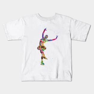 Ice Skater Kids T-Shirt